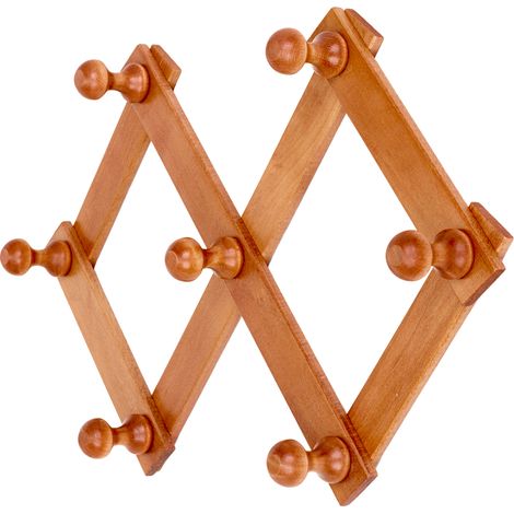 Portabito legno lusso 7 posti Noce