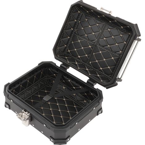 Coffre de moto 28L amovible avec base et doublure, grande capacité, antichoc, remplacement pour Suzuki (1/5)