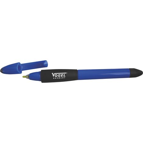 Vogel Germany Ätzstift blau Markieren von Metallen, Aluminium mit Halter 2 Minen