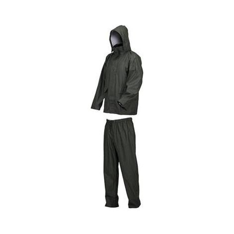 Industrial Starter 2090012004 Lluvia Completo Impermeabile Giacca e Pantaloni Poliuretano PVC Interno Poliestere taglia XL colore Verde (1/2)