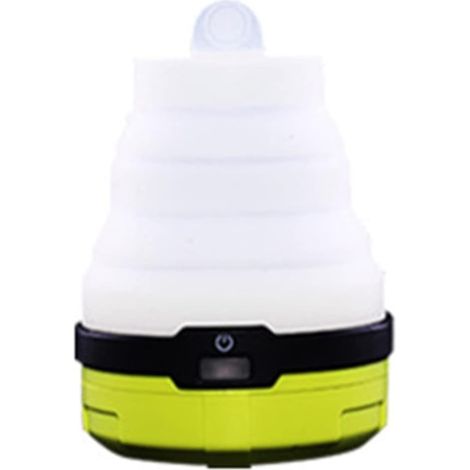 Lampe de camping LED, lanterne de camping, lampe de secours rechargeable en silicone pliable et colorée pour tentes de camping et de randonnée. (1/5)