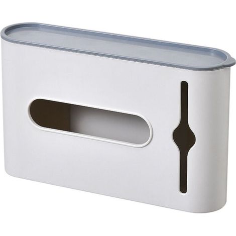 1 Boîte de rangement sacs poubelle, plastique, fenêtre transparente, auto-adhésif, cuisine salle de bain (1/5)