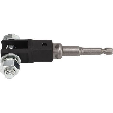 Adaptateur de lève-vitre voiture 1/2 pouce, embout de vissage pour cric ciseau à double trou ou anneau, manchon de perçage, outil de levage automobile universel (1/5)