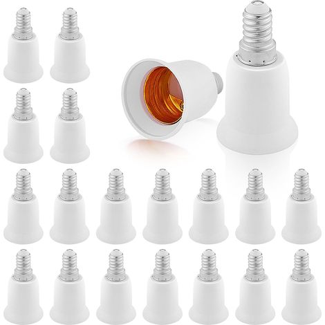 Adaptateur de Culot E14 vers E27 - Convertisseur de Douille pour Lampe à Incandescence LED - Lot de 20 (1/5)