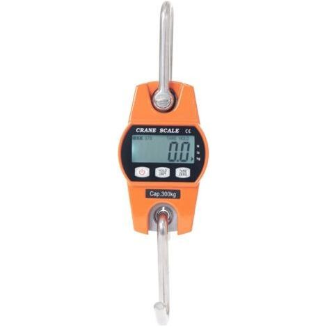 Electronic Scale 300kg Hanging Hook Scale Dynamometer LCD Hook Weigher Industrial Weighing Weight 300kg/600lbs (1/4)