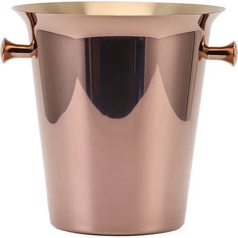 Ice Bucket with Handles Stainless Steel Beer Wine Beverage Cooling Tub for Home Bar 5L Capacity