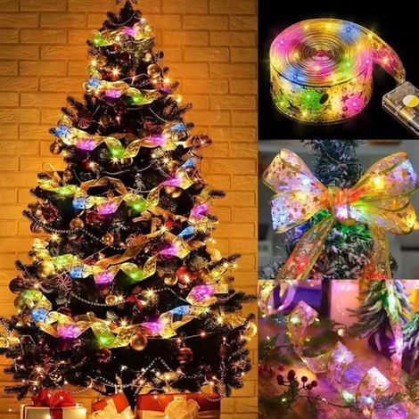 Guirlande Lumineuse - 5 M - 50 LED - Décoration Noël Intérieur Extérieur - Fonctionne Sur Piles - 1 Pièce