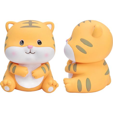 Tirelire Écologique Enfant en Forme de Tigre Mignon aux Couleurs Vives pour Économiser Pièces et Argent (1/5)