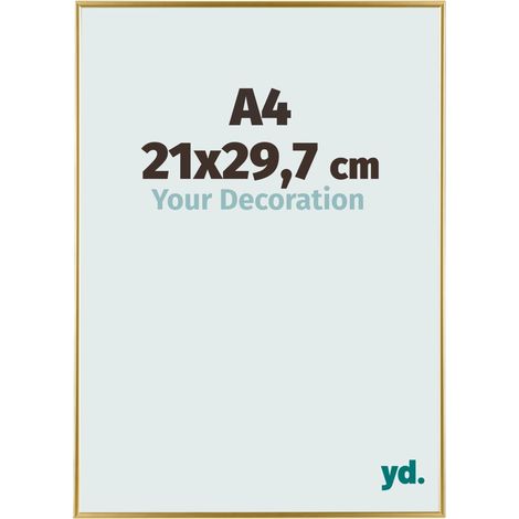 yd. - Cadre photo A4 21x29.7 - Or - Plastique - Evry