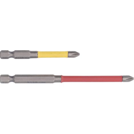 Set mit 2 FPH2-Kreuzschlitzschraubendreherbits aus legiertem Stahl mit Sechskantschaft für Reparatur- und Wartungsarbeiten (1/5)