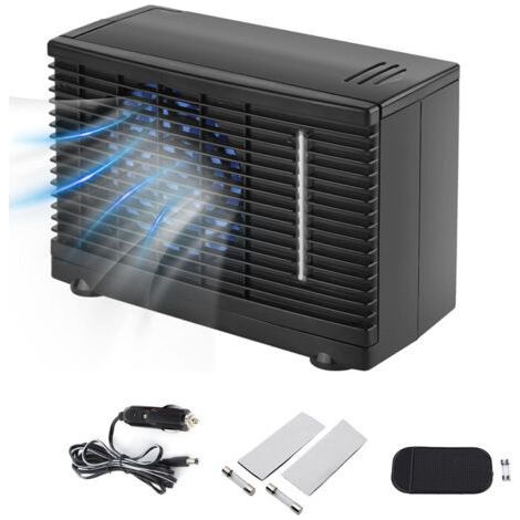 – Climatiseur portable 12V – Refroidisseur d'air avec 3 vitesses – Portée jusqu'à 2 mètres – Pour voiture et espaces restreints (1/5)