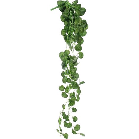 Rotin Vert Élégante Suspendue, Plante Artificielle Décoration Murale (1/5)