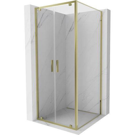 Mexen Exo Pendeltür-Duschkabine 120 x 120 cm, transparent, gold - 8182-120-120-50-00 (1/5)