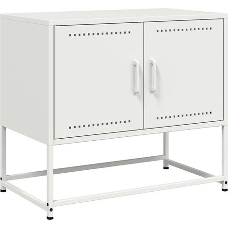 Maison Exclusive - TV-Schrank Weiß 68,5x39x60,5 cm Stahl