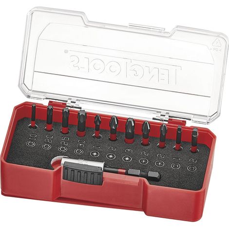 Set d'embouts à choc TJ Box PH- PZ- ROB- TX- GR 12 pièces Teng Tools TJ1412