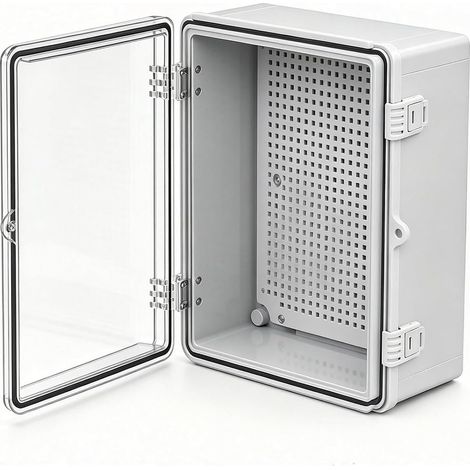 Boitier Electrique Etanche IP67, 300x200x185mm, Extérieur Coffret Electrique Etanche •ABS • Accessoires de fixation inclus • Pour dérivation, commande, garage, cave (1/5)