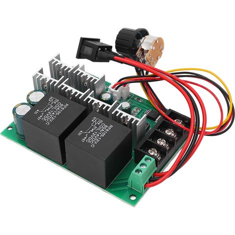 Gleichstrommotorsteuerung, Bürstendrehzahlregelung, einstellbarer Vorwärts-/Rückwärtsschalter, hohes Drehmoment, 40 A, 10–50 V (1/5)