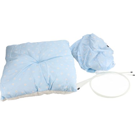 Tente pour chat, maison semi-fermée, pliable, refroidissement efficace, nid d'intérieur portable pour chien, dentelle bleue L