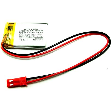 BATERÍA Li-Poly 190mAh 3.7V JST-2 PINS (1/2)