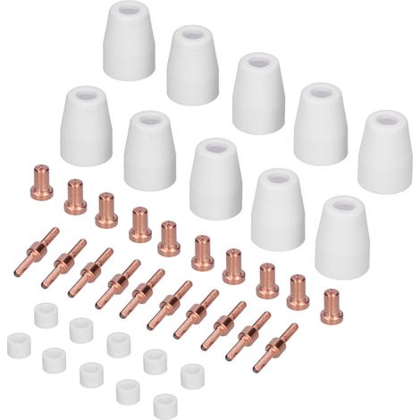Kit de soudage plasma PT‑3140Pcs complet avec électrodes, buses et accessoires pour torche