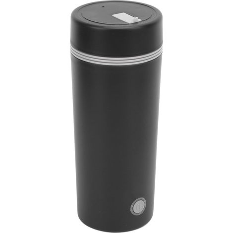 Bouilloire électrique portable en noir mat (350 ml) avec intérieur en acier inoxydable 304 et fonctionnement à un bouton – Bouilloire de voyage compacte pour les déplacements