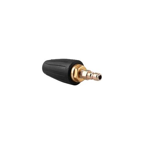 Boquilla turbo para limpiadora de alta presión CREA, boquilla turbo giratoria de 3000 psi con conexión rápida, orificio de 3,0, boquilla de pulverización turbo de 3,0 Gpm para limpieza de coches y jar