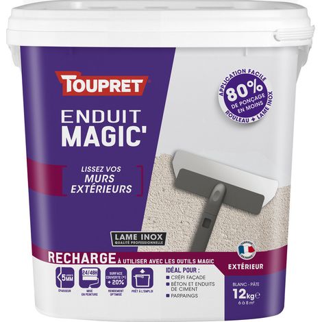 Toupret Magic'murs Extérieurs 12kg Enduit De Rénovation Extérieur Haute Performance - Générique