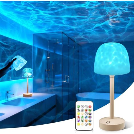 Shuniu Lampe de douche Ocean Lamp Wave - Projecteur de lumière pour salle de bain - 16 couleurs qual (1/5)
