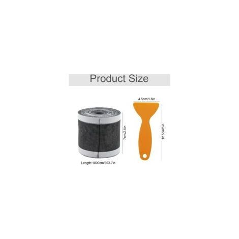 Protection de Drain - Drainer Les Cheveux Autocollants, Filtre Rectangulaire de 7,1 cm pour évier de Salle de Bain, Couvercle pour AttrapeCheveux pour Baignoire de Douche, 1 Lot - Crezuo (1/3)