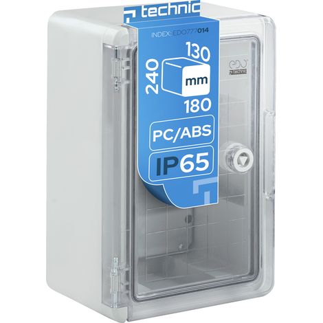 Coffret électrique nu étanche IP65 en ABS 180x240x130 mm - montage en saillie - Edo (1/5)
