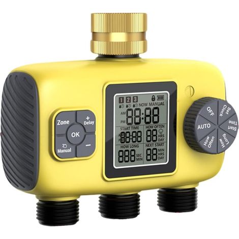 Arroseur automatique intelligent avec minuterie d'arrosage automatique pour plantes d'intérieur et jardins extérieurs