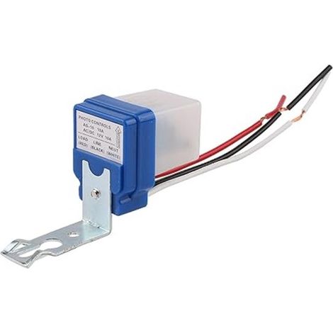 Sensore di luce, controller per illuminazione stradale impermeabile, interruttore automatico della luce, sensore di movimento resistente alla pioggia (1/5)