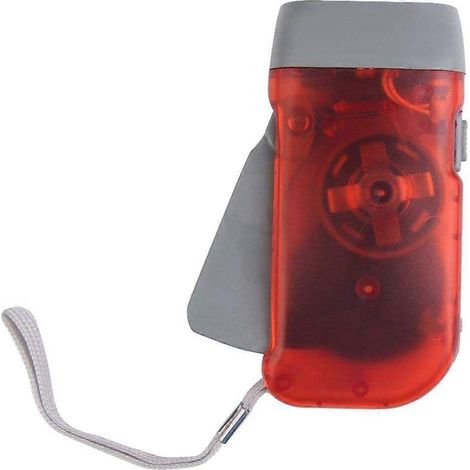 Lampe torche à 3 LED, dynamo, idéale pour le camping et la randonnée. Accessoires de plein air.