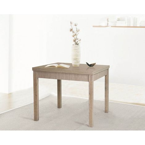 kit tavolo Libro tavoli per cucina componibile in legno larice grigio cm 90x90 (1/2)