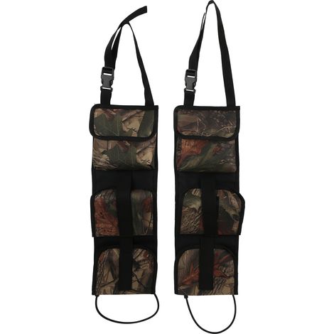 2 compartiments support canne à pêche voiture, sac de transport suspendu chasse pêche, rangement pliable pour canne à pêche (1/5)