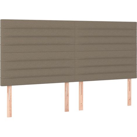 Maison Exclusive - Cabecero de cama color topo 200x5x118/128 cm T (1/5)