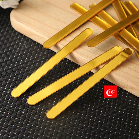 Lot de 50 bâtonnets acryliques réutilisables pour glace et cakesicle, accessoires DIY fête (1/5)