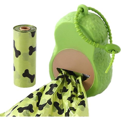 Sacs à déjections canines - Sacs à déjections canines, collecteurs de déchets pour animaux de compagnie Sacs à déjections canines légers en forme d'avocat avec sac à déchets, étanches-AquaForge
