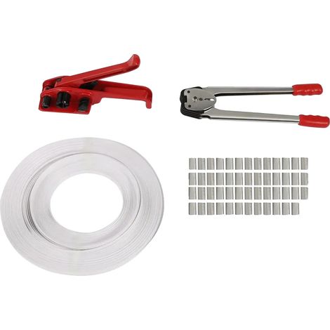 Kit de correas, resistencia a la tracción de 1000 N, construcción duradera, color rojo. (1/2)