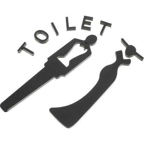 Panneaux de salle de bain unisexes, adaptés à un usage domestique et professionnel, en acrylique noir, imperméables et convenant à un usage commercial. (1/5)