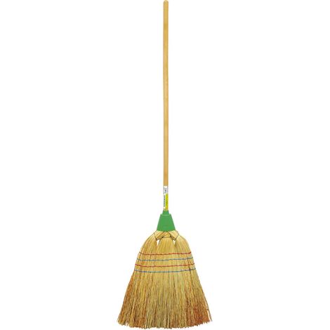 Scopa Saggina con Manico in Legno 140 cm Rama