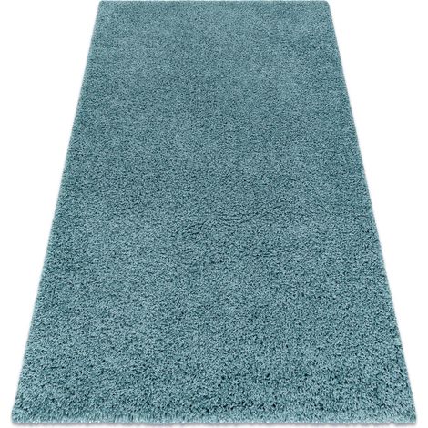 Teppich SOFFI shaggy 5cm blau blue 60x100 cm