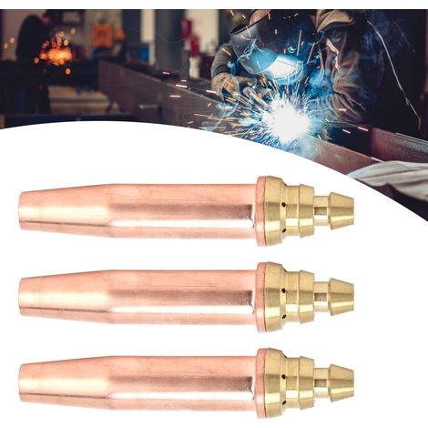 Ensemble de trois buses de découpe isobares, buse de découpe au propane, buse pour machine de découpe à flamme CNC n° 1 + n° 2 + n° 3 (1/5)