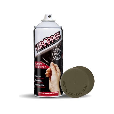 Wrapper, pellicola spray rimovibile, 400 ml - Kaki olive (1/2)