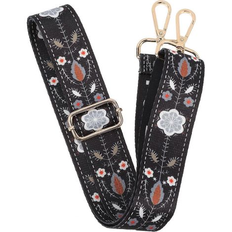 Bretelles de banjo réglables, accessoires pour instrument, sangle de banjo réglable-140x3.8cm-Black
