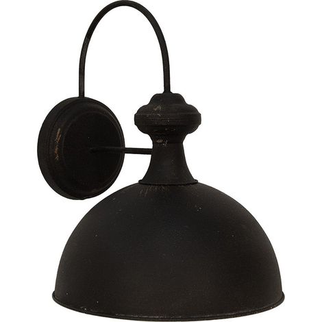 Applique Murale Style Industriel en Fer Noir - Luminaire E27 60W - 44 x 35 x 44 cm - PANGIVO