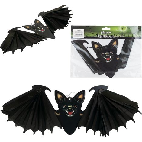 TG44483 Fledermaus-Dekoration für Halloween, groß zum Aufhängen (1/5)