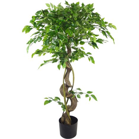 120cm Twisted Trunk Artificial Japanese Fruticosa Style Ficus Tree