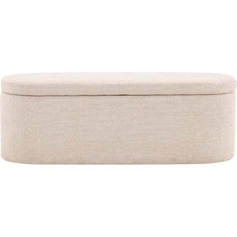 Potenza Pouf mit Aufbewahrung offwhite.