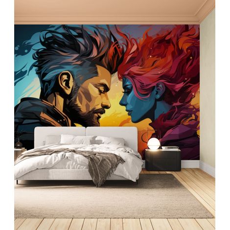 papier peint art & déco - Femme et Homme - 150 x 250 cm (1/2)